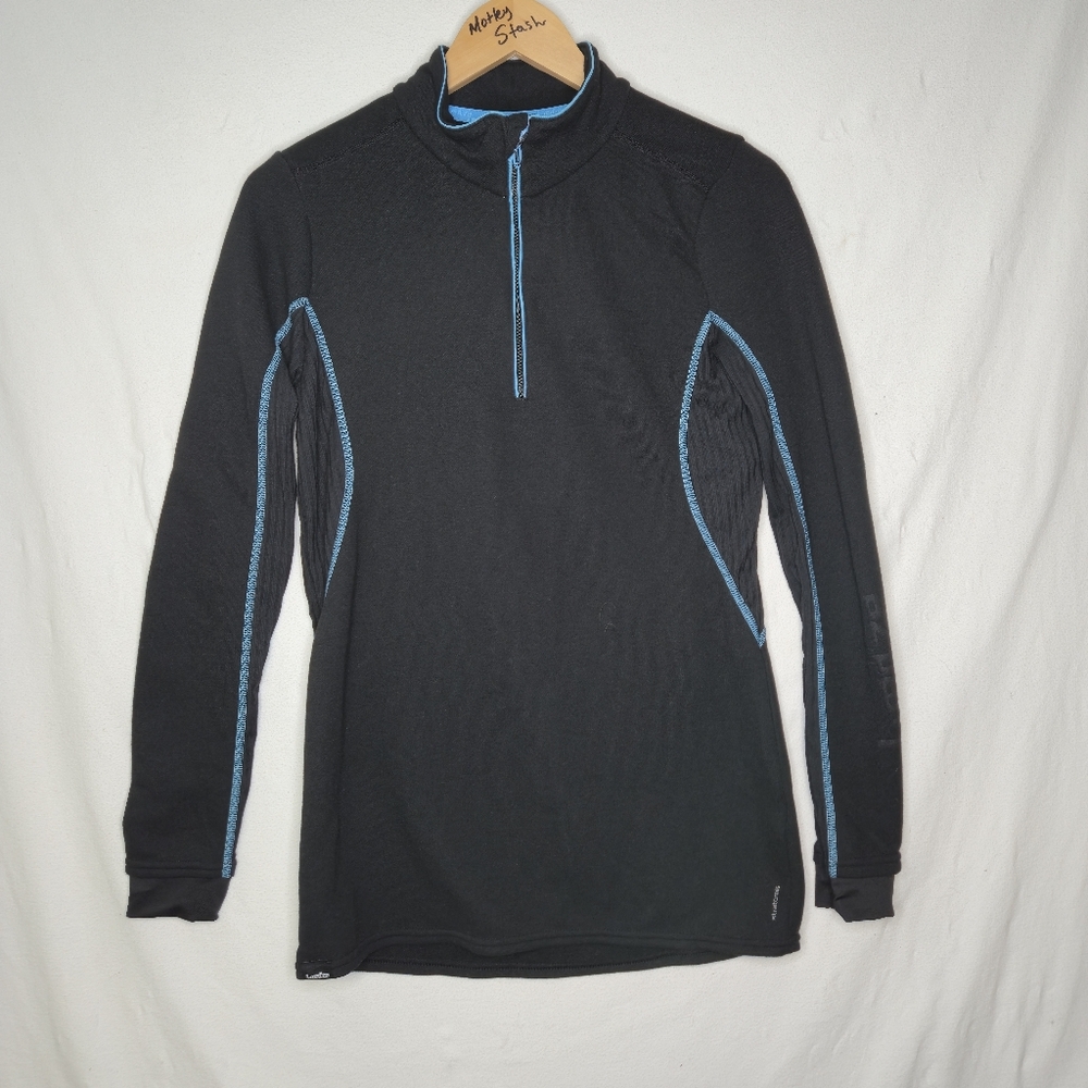 Wed'ze Decathlon Ladies Half Zipper Top Thermal Shirt Size Medium